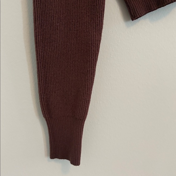 La Hearts Chocolate Ribbed Knit Top - Picture 6 of 6